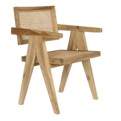SILLA TECA RATAN 58X56X82 NATURAL