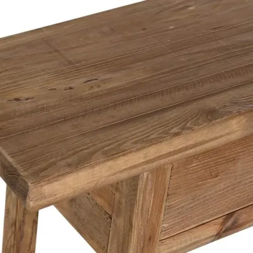 Consola de madera reciclada de pino 140X38X80