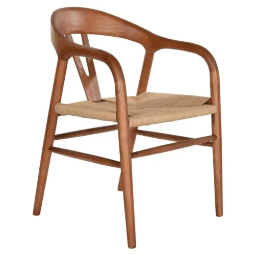 SILLA OLMO FIBRA 57X53X78 MARRON