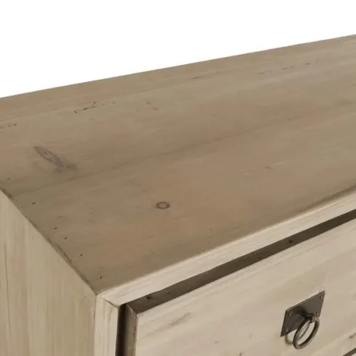 Consola de madera de pino con cajones 140X40X110