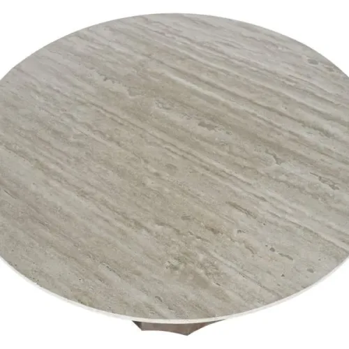 Mesa de comedor de mango y mármol 120X120X78