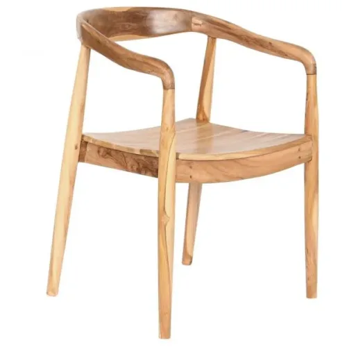 SILLA TECA 56X51X78 MARRON CLARO