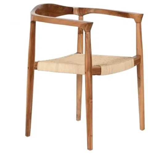 SILLA TECA RATAN 59X55X78 MARRON