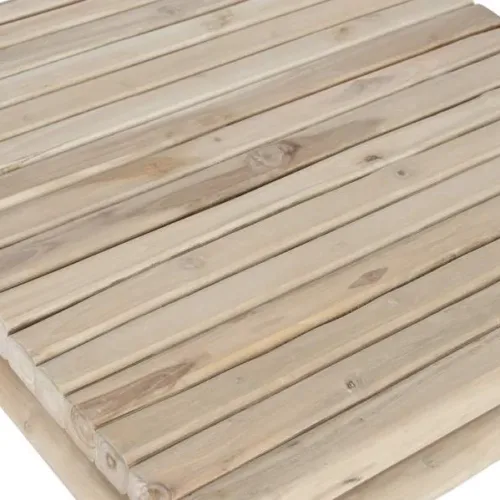 Mesa de centro de teca natural 80X80X40
