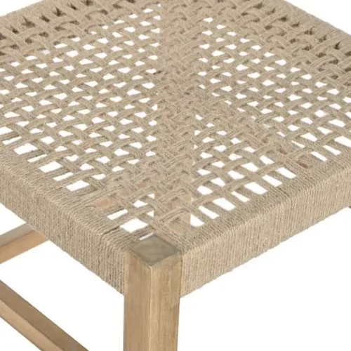 SILLA PINO YUTE 45X45X82 NATURAL MARRON CLARO