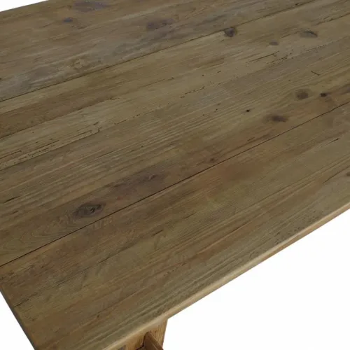 Mesa de comedor de madera de pino reciclado 220X100X76
