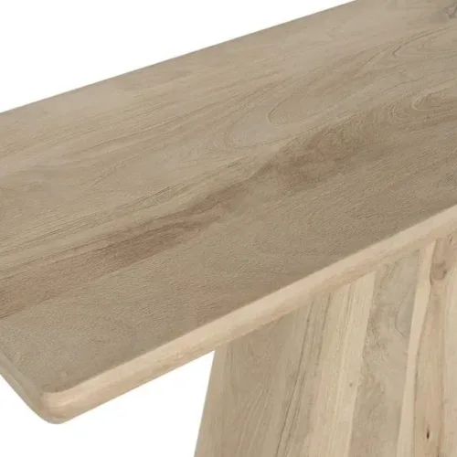 Consola de madera de mango natural 135X40X74