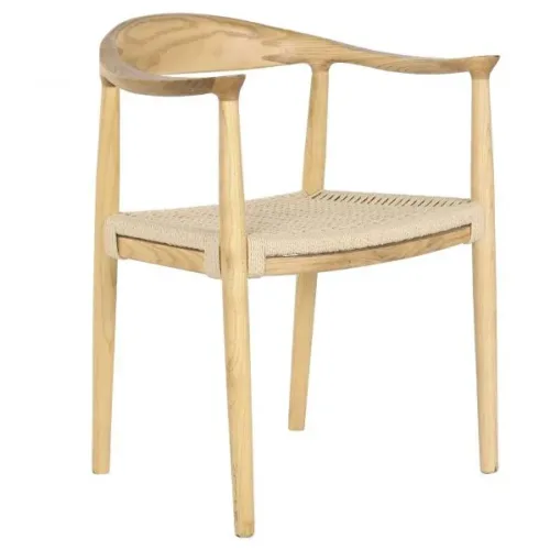 SILLA OLMO FIBRA 59X51X77 MARRON CLARO