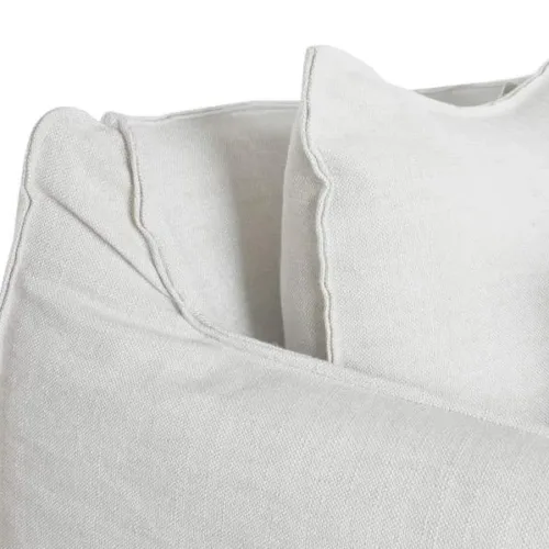 Sofá de lino con 7 cojines 260X110X86