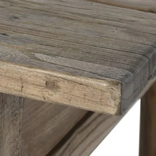 Mesa de olmo macizo con 3 cajones 169X75X85