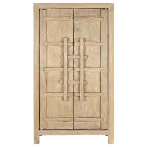 Armario de olmo macizo natural 115X48X210