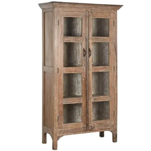 Vitrina de madera reciclada 105X45X170