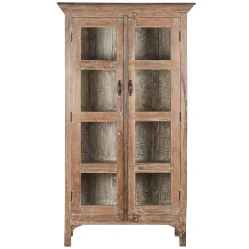 Vitrina de madera reciclada 105X45X170