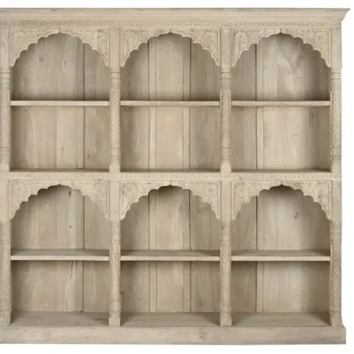 Estantería tallada a mano 204X38X196