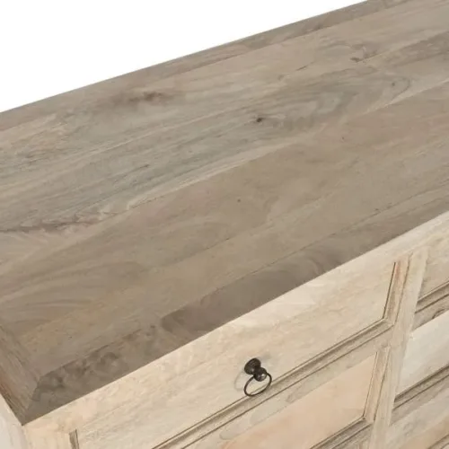 Cómoda de madera de mango con cajones 150X45X83