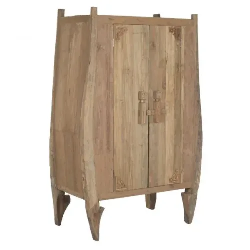 Armario de teca tallado 105X58X168