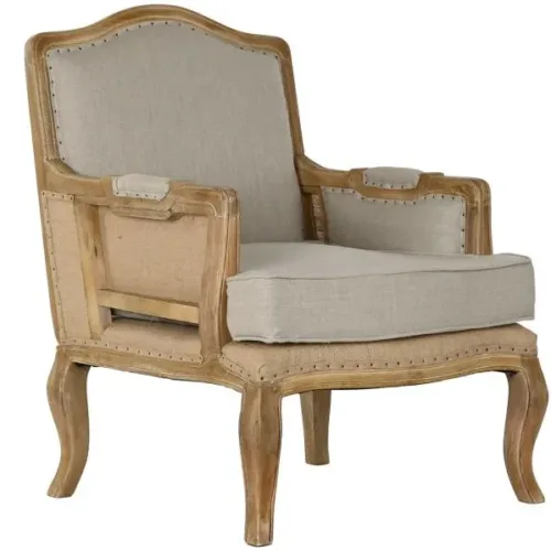 BUTACA MANGO LINO 72X80X95 TALLADA DECAPE BEIGE