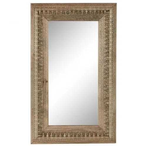 ESPEJO MANGO 90X4X150 TALLADO A MANO NATURAL