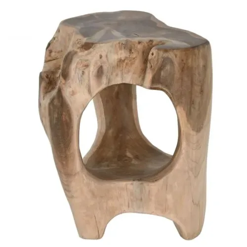 Mesita auxiliar de teca 35X35X40