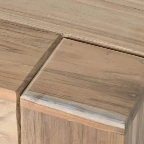 Mesa de comedor de teca de 2 metros