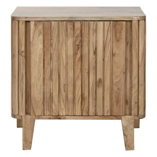 Mesita de noche de acacia 50X40X55