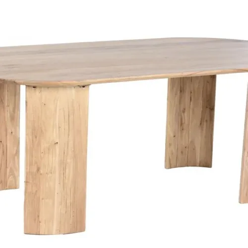 Mesa de comedor de acacia 200X100X75