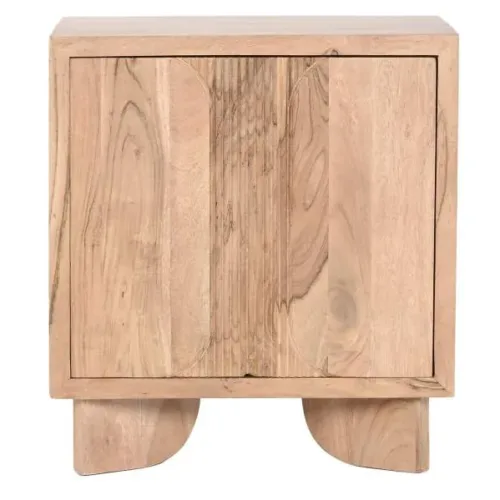 Mesita de noche de acacia 50X35,5X55,5