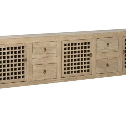 Mueble TV de olmo macizo 240X44X60