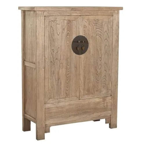 Armario de olmo macizo envejecido 102X40X132