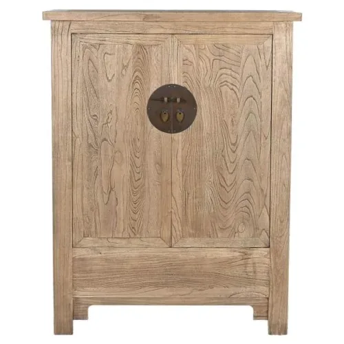 Armario de olmo macizo envejecido 102X40X132