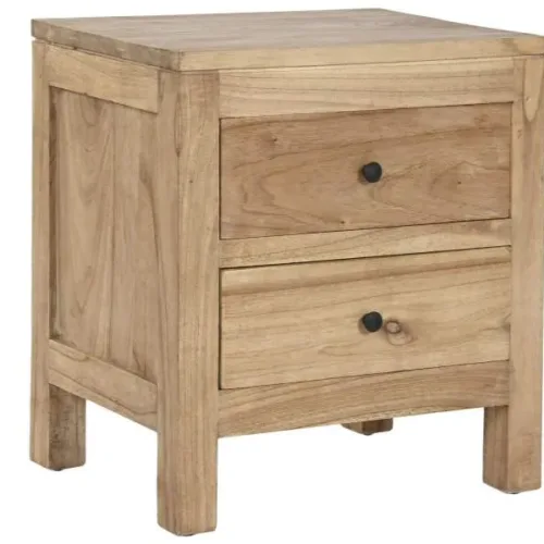 Mesita de noche con dos cajones 45X35X50