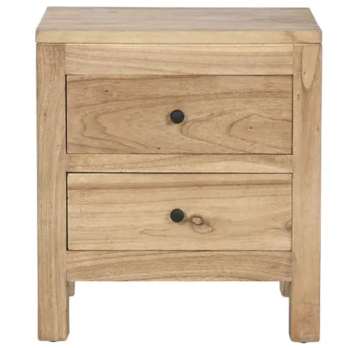 Mesita de noche con dos cajones 45X35X50