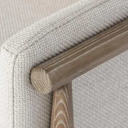 Sofá de madera de fresno de 2 plazas