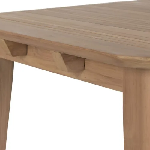 Mesa de comedor de teca 200X90X75