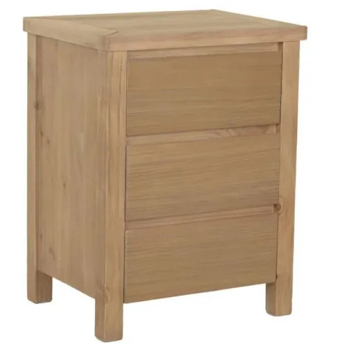 Mesita de noche de madera de pino 50X40X66