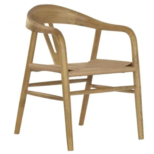 Silla de madera de olmo y fibra