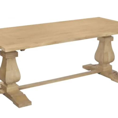 Mesa de comedor de madera maciza de mango 215X100X76