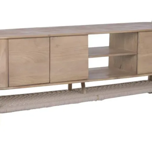 Mueble TV de acacia y cuerda 170X40X60