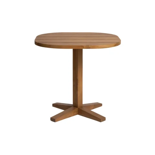 Mesa de comedor exterior de teca (2 plazas)