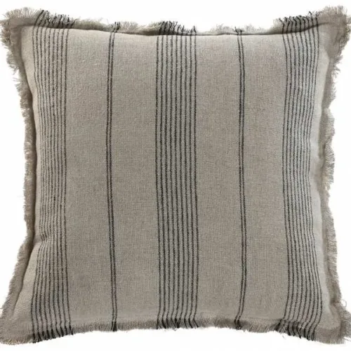 Cojín lino con rayas 50X50