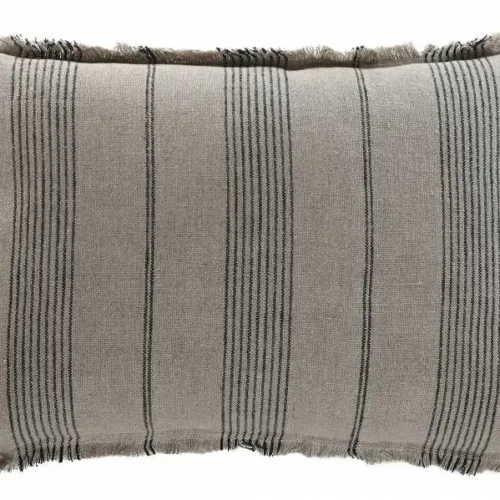 Cojín lino con rayas 60X40