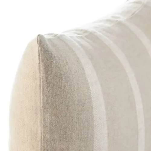 Cojín lino beige con rayas 60X40