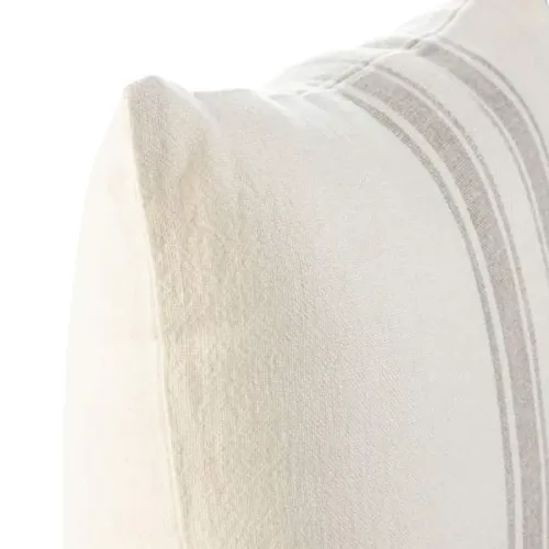 Cojín de lino blanco roto 50X50