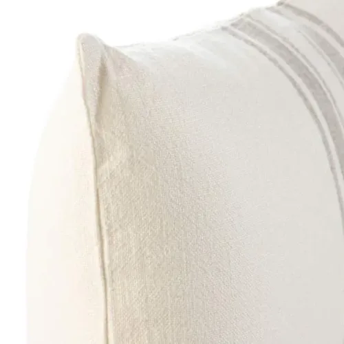 Cojín de lino blanco roto 60X40