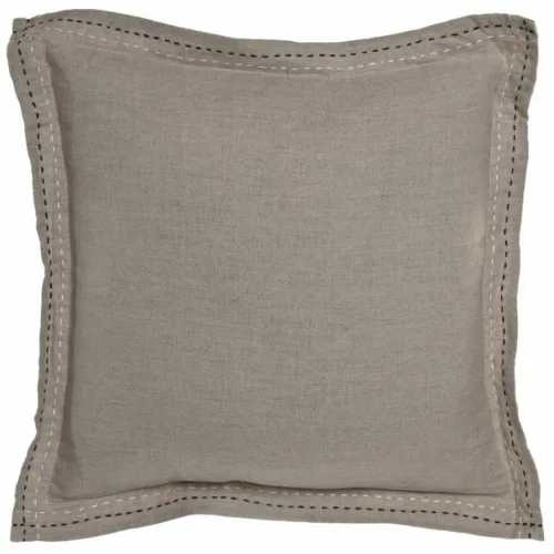 Cojín de lino con pespunte 50X50