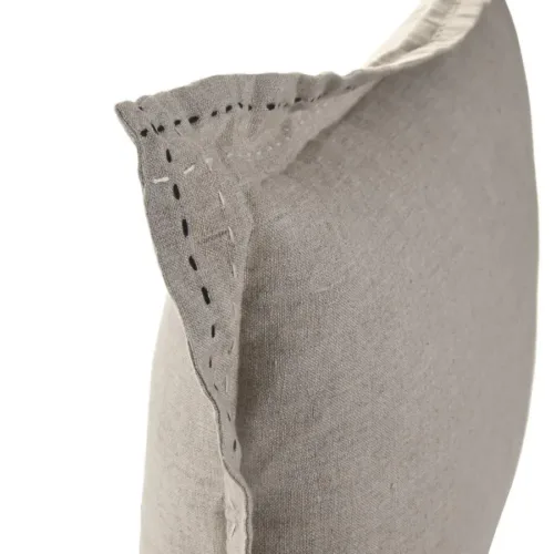 Cojín de lino con pespunte 60X40