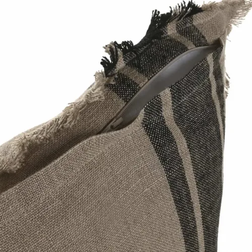 Cojín lino rayas 50X50