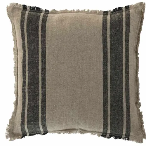 Cojín lino rayas 50X50