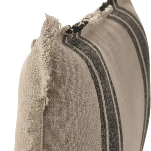 Cojín de lino de rayas 60X40