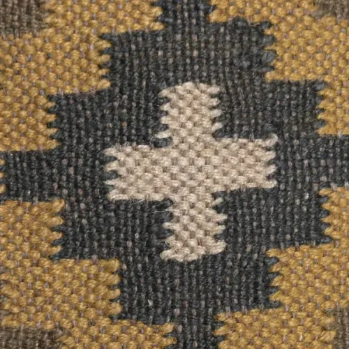 Cojín kilim de lana y yute 45X45